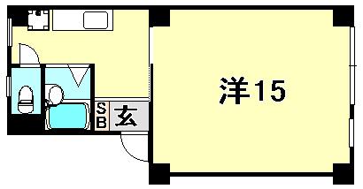 カーサフォルツァ(1K/3階)の間取り写真