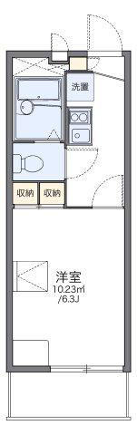 レオパレス川端II(1K/2階)の間取り写真