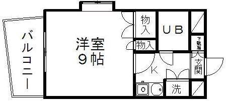 エスパシオ支倉(1K/8階)の間取り写真
