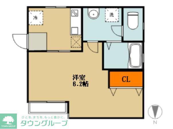 メゾンノワール(1K/3階)の間取り写真