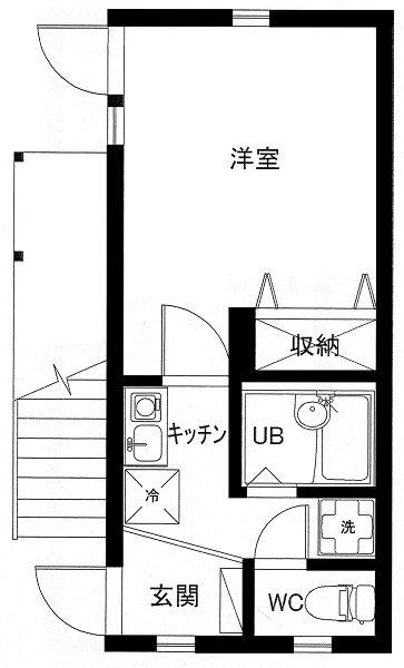 NOUVELLE(1K/1階)の間取り写真