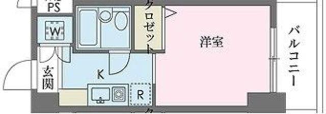 ウィンベルソロ国分寺1(ワンルーム/7階)の間取り写真