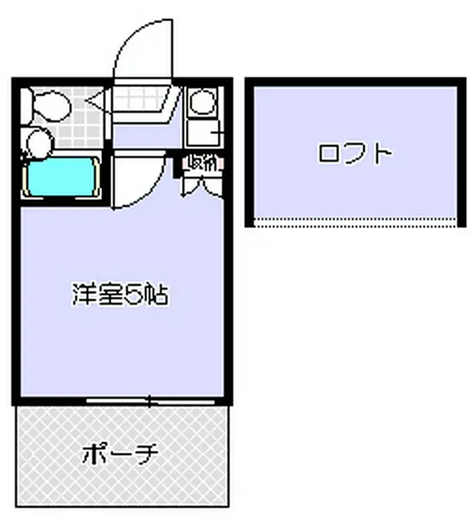 レオパレス大崎第2 1階階 間取り