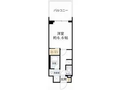 ルフォンプログレ堺筋本町タワーレジデンス(1K/12階)の間取り写真