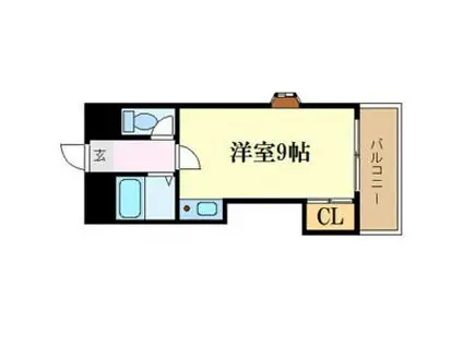 シティアーク三木町(ワンルーム/7階)の間取り写真