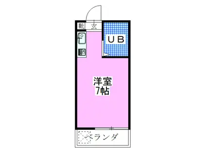 レガーロ行徳(ワンルーム/1階)の間取り写真