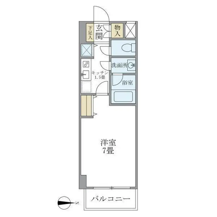 北品川アパートメント 7階階 間取り