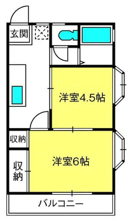 サンハイムY&Y 1階階 間取り