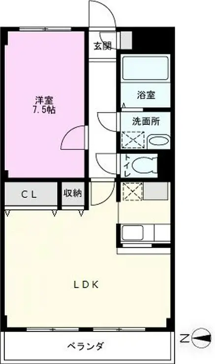 ライザ山一 4階階 間取り
