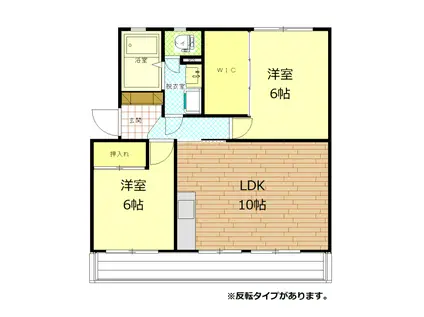 メゾンサンシャイン(2LDK/1階)の間取り写真