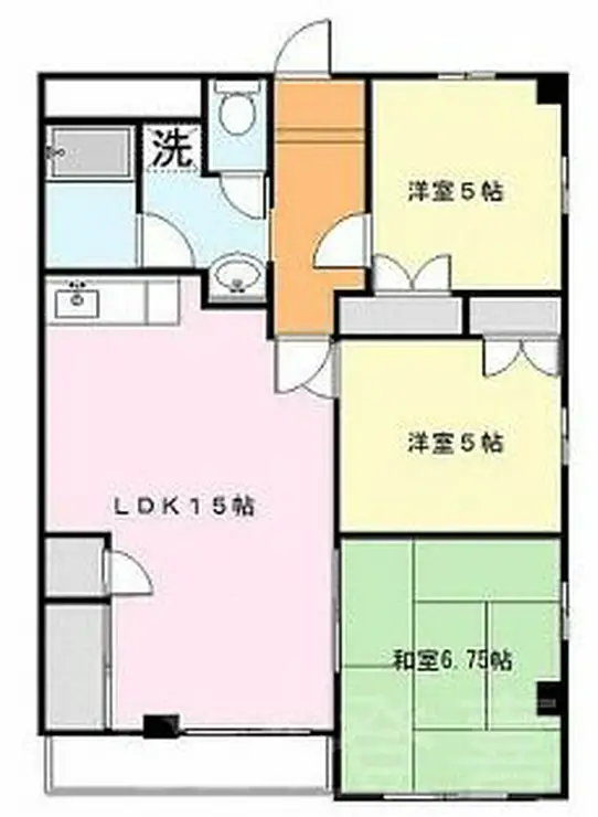 レインボー第二 2階階 間取り