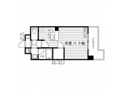 ルラシオン上社駅前(ワンルーム/9階)の間取り写真
