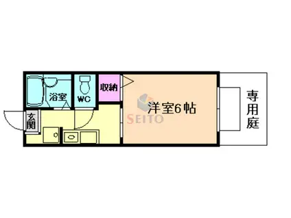 ゆかりハイツA(1K/1階)の間取り写真