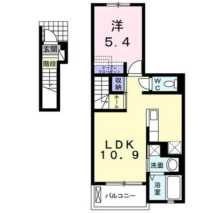 リヴェール II 2階階 間取り