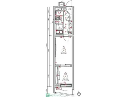 LUMEED梅島(1LDK/1階)の間取り写真