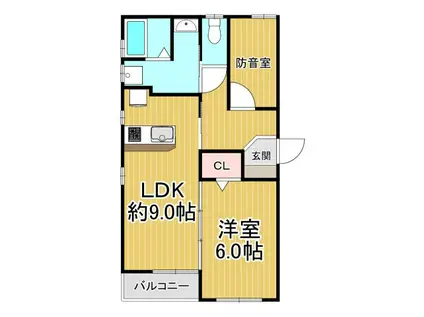 メゾン・ド・コルヌイエ(2LDK/2階)の間取り写真