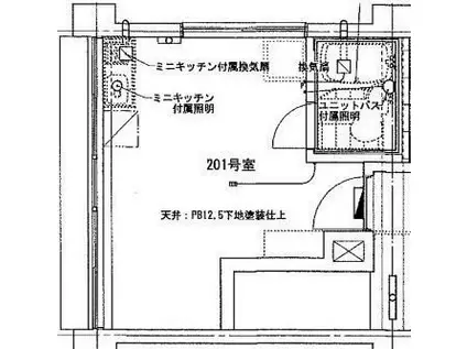 南青山高樹町ヒルズ(ワンルーム/2階)の間取り写真