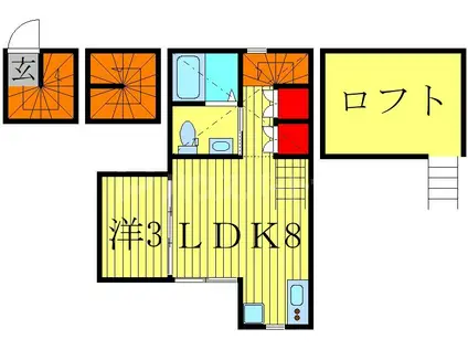 CAMP DAVID(1LDK/3階)の間取り写真