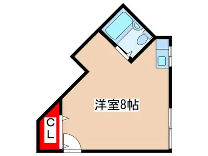 サンハイツ(ワンルーム/1階)の間取り写真