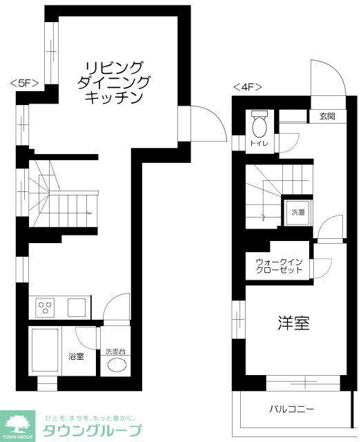 ES-GRANDE文京白山(1LDK/4階)の間取り写真