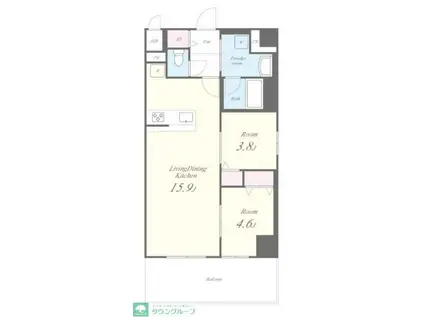 さがみLTレジデンス(2LDK/3階)の間取り写真