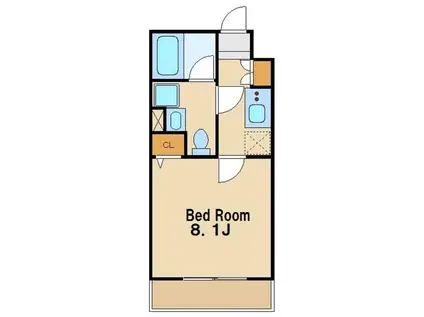 AZEST新桜台(1K/1階)の間取り写真