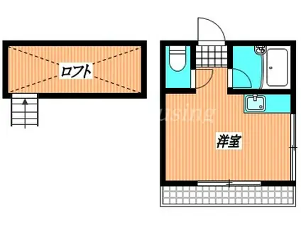 友好3番5番館(ワンルーム/2階)の間取り写真