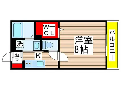 ALBA GRANDE 東本町(1K/3階)の間取り写真