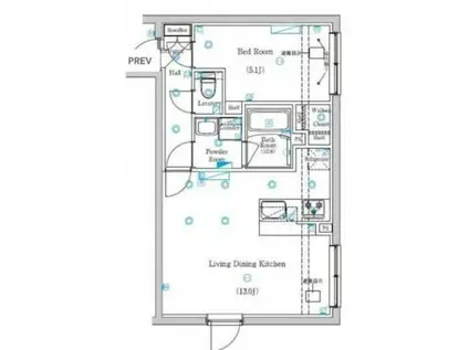MIND KYODO(1LDK/3階)の間取り写真