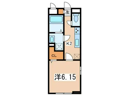 リコルテ湘南(1K/1階)の間取り写真