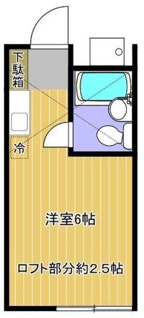 グリーンハウス千代田(ワンルーム/2階)の間取り写真