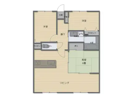 グリーンヒル青山通(3LDK/9階)の間取り写真