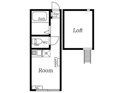 ユナイト追浜ジュゼップ・マリア(ワンルーム/1階)の間取り写真