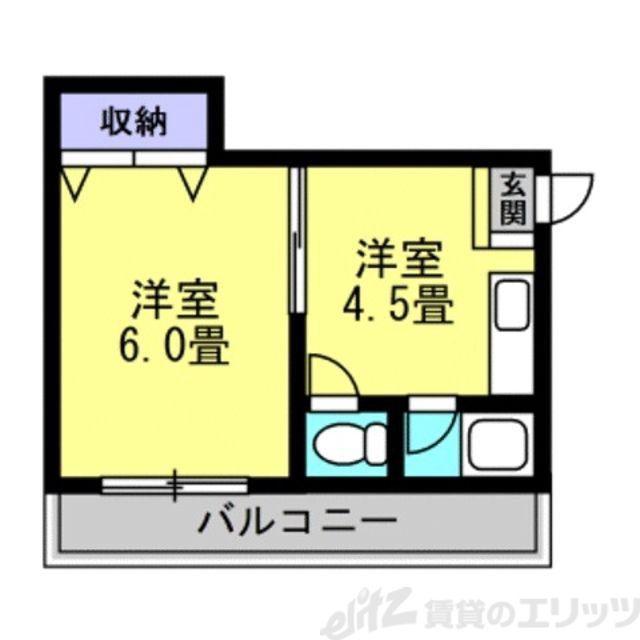 リアライズ上新庄豊新(1DK/1階)の間取り写真