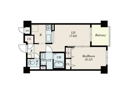 カーサヴェルデ(1LDK/2階)の間取り写真