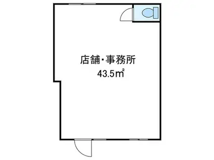 咲花ヴィラA(ワンルーム/1階)の間取り写真