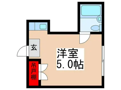 PLAZA DE SHUMER B棟(ワンルーム/2階)の間取り写真