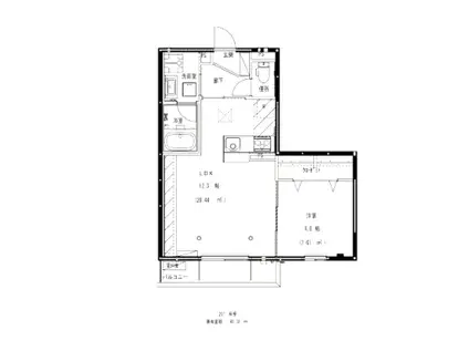 J.Y HILLS(1LDK/2階)の間取り写真