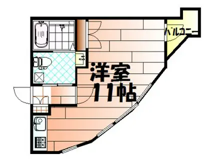 NO.63 オリエントキャピタルタワー(ワンルーム/20階)の間取り写真