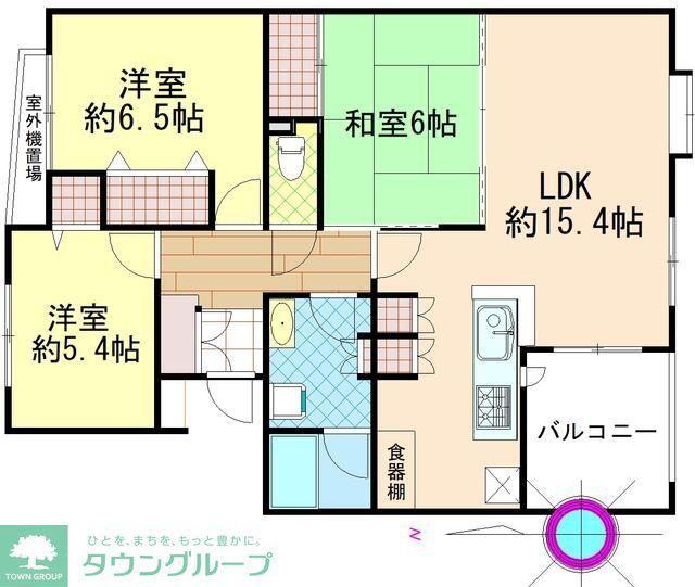 エル・ステージ府中(3LDK/2階)の間取り写真