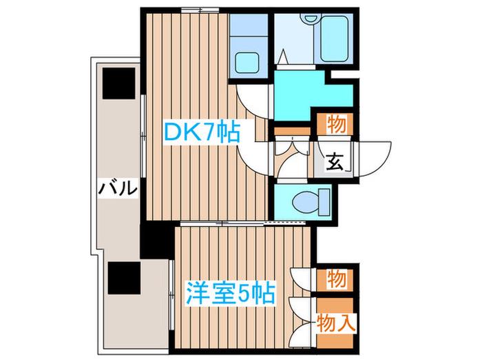 ARMS美術館通(1DK/4階)の間取り写真