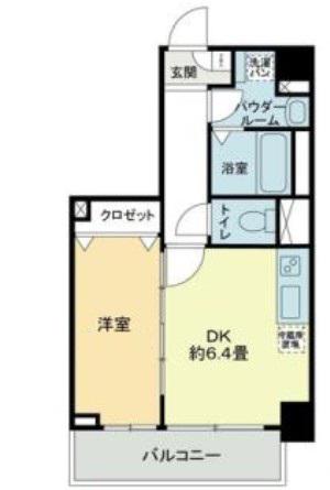 グランディール田端(1DK/4階)の間取り写真