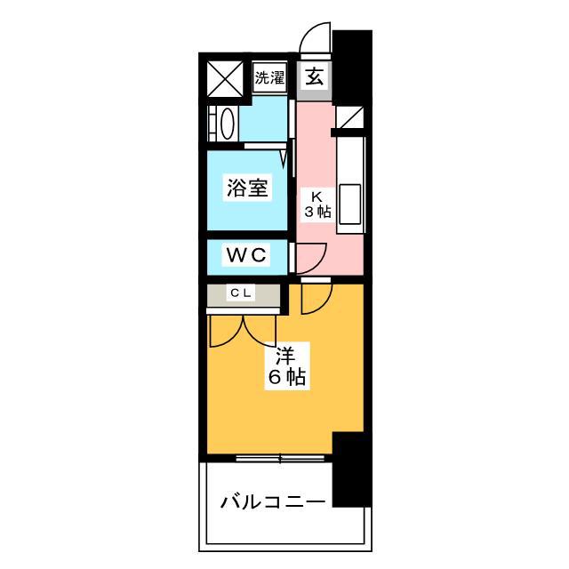 ORIENTBLD NO.111 TRADHING TOWER(1K/20階)の間取り写真