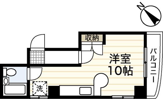 YZ BLD緑井(ワンルーム/3階)の間取り写真