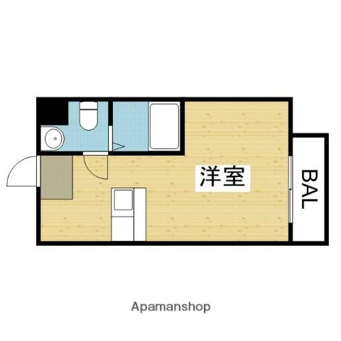 ボンボニエール(1K/5階)の間取り写真