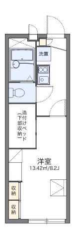 レオパレスはじめ(1K/2階)の間取り写真