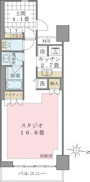 BRILLIA IST 東雲キャナルコートブリリアイスト東雲キャナル(1K/3階)の間取り写真