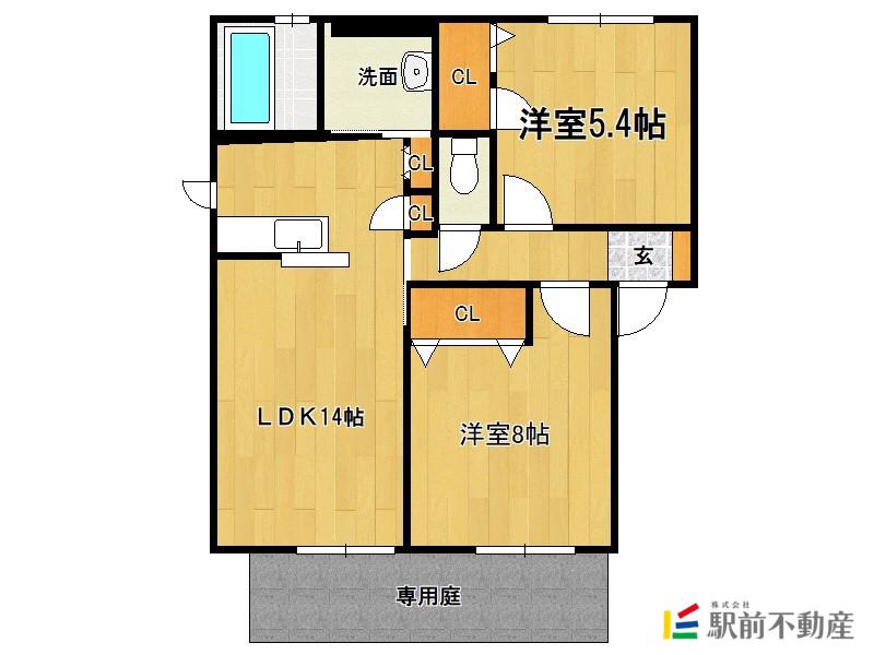 シャーメゾン蔵上(2LDK/2階)の間取り写真