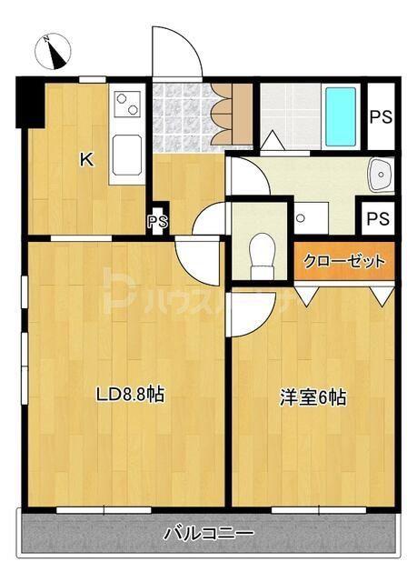 JUNETTA XI(1LDK/3階)の間取り写真