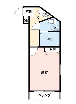 マイナビSTAYミライエ高円寺あづま通(1K/2階)の間取り写真